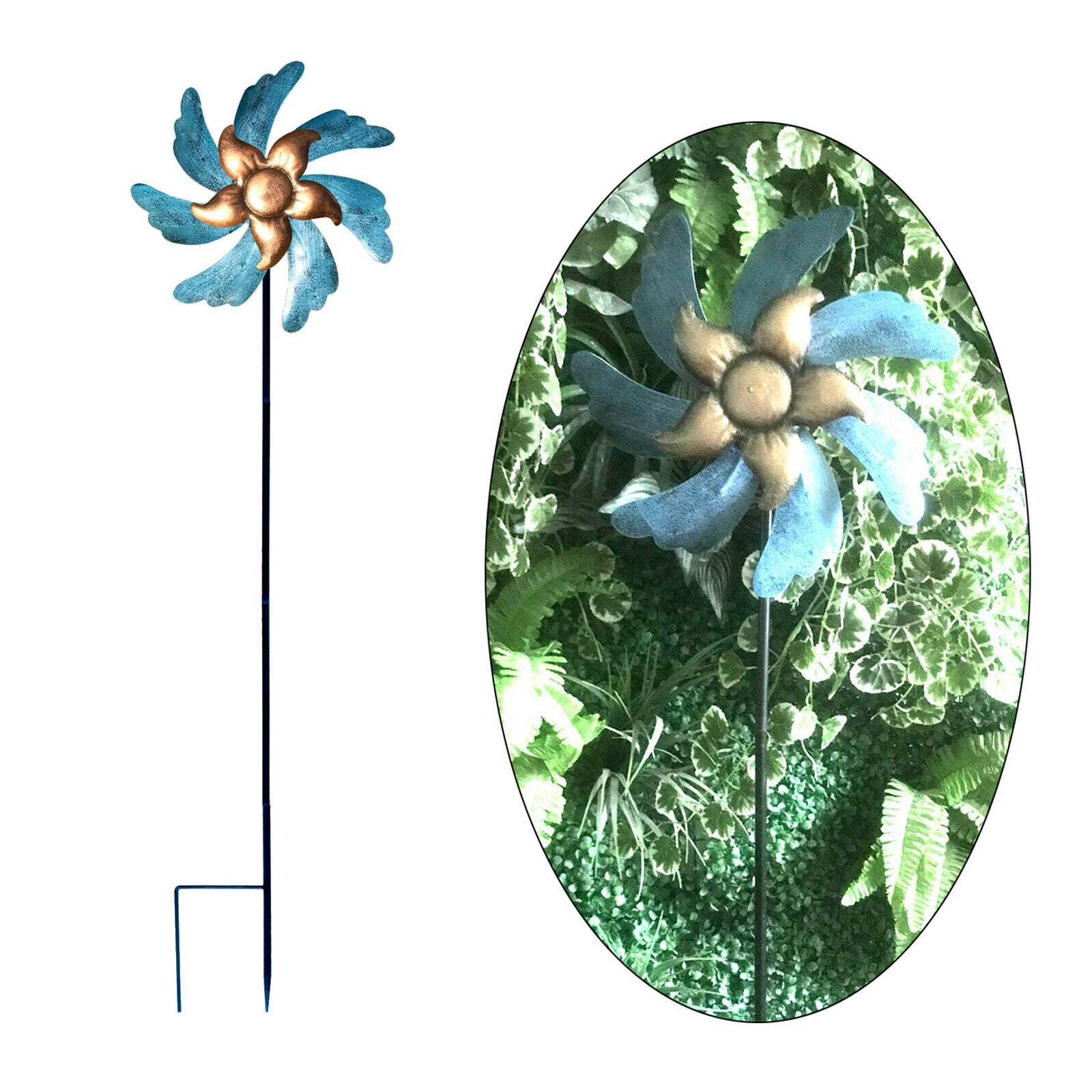 Windmill Outdoor Garden Patio Stake Holiday Decor Wind Mills Wind Catcher