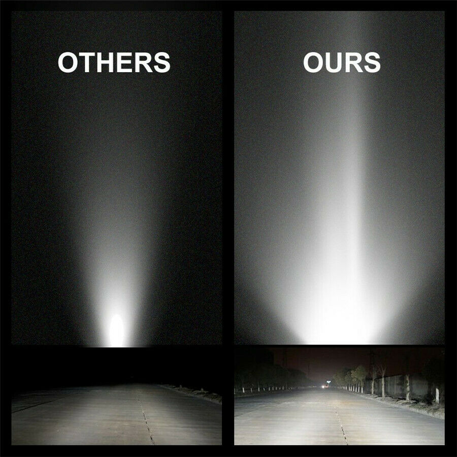 2x 4'' 60W 20-LED CREE Work Fog Light Bars Offroad SPOT FLOOD Work Driving Lamp
