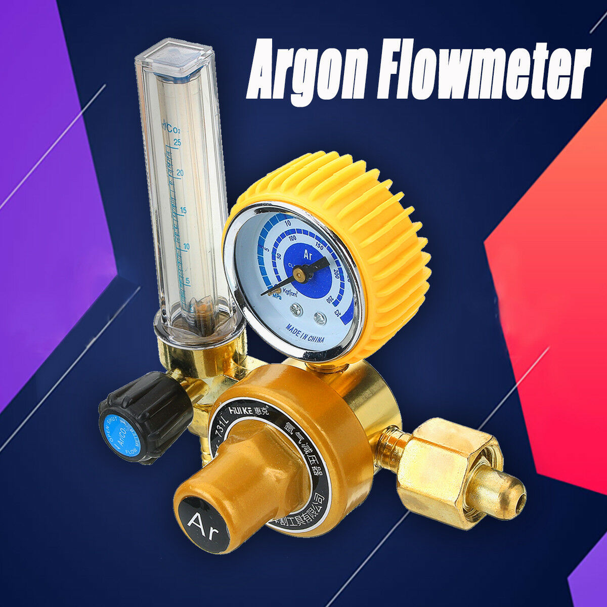 Argon CO2 Mig Tig Flow Meter Welding Weld Regulator Gauge Welder G5/8 15mpa  â˜ª