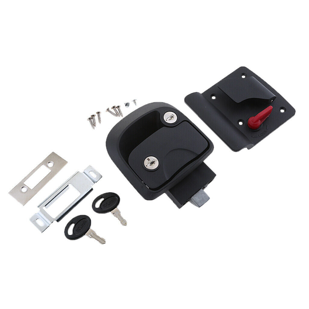 1PC RV Paddle Entry Door Lock Latch Handle Knob Deadbolt Camper Trailer