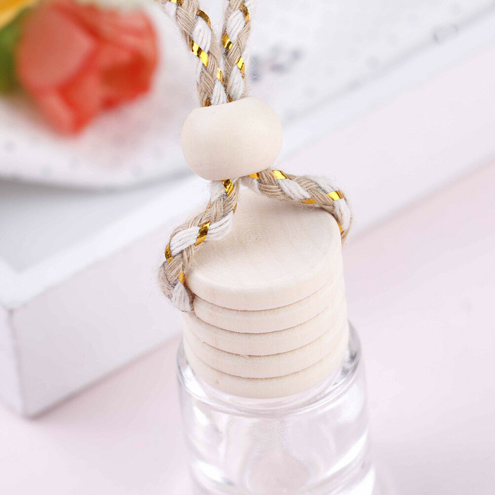 1PC car empty clear perfume glass bottle pendant auto interior home orname.l8