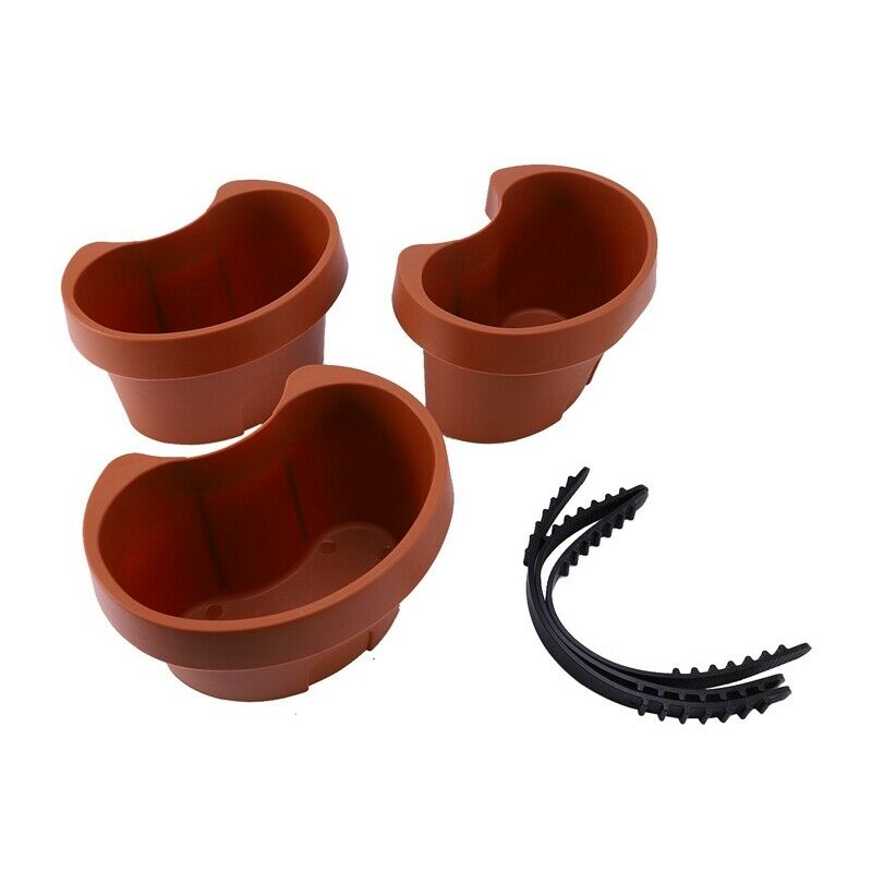 3 Pc/Lot Unique Gutter Downspout Garden Flower Pot Drain Pipe Flower Pots TubsO5