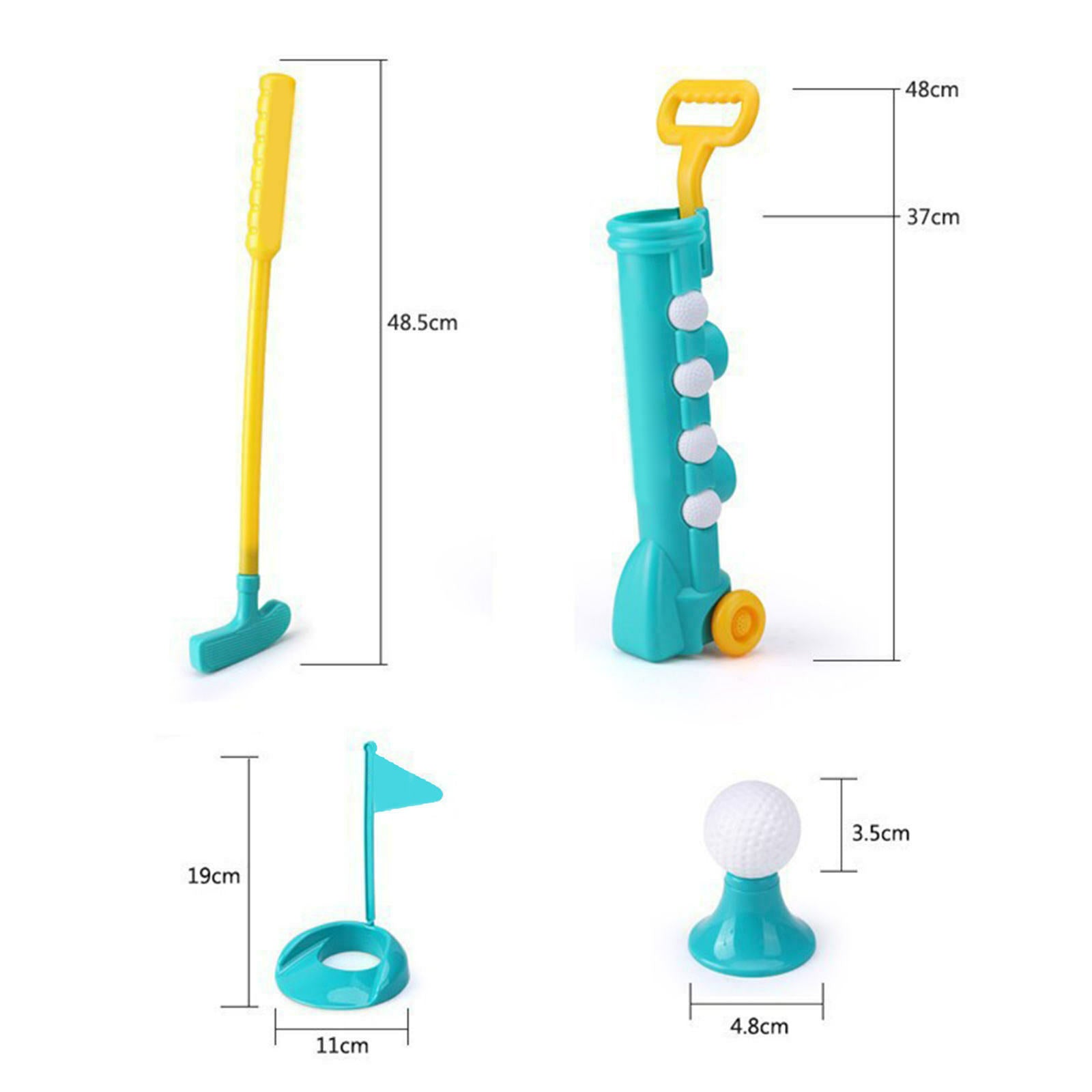 Practicing Kids Golf Clubs Funny Safe 1 Set Mini for Traveling Garden Boys