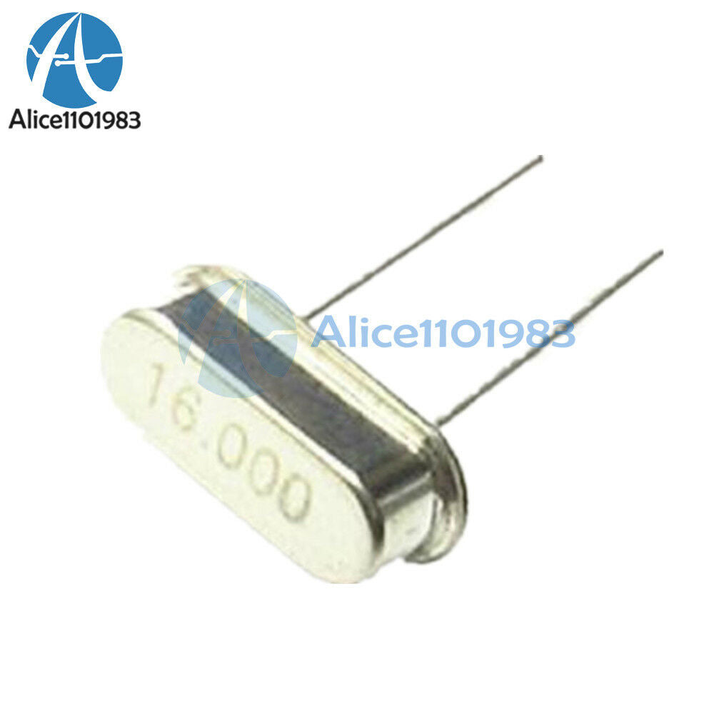 20Pcs16MHz 16.000MHz 16M HZ HC-49S Inline Feet Passive Crystal Oscillator 20pF