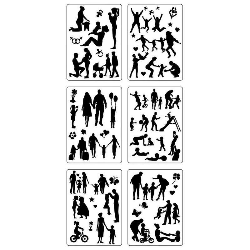 9Pcs Stencils for Card-making Create Rich Styles Suitable for Multiple Scenes