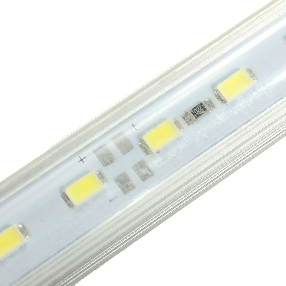 4x 12V 15 LED 5630 SMD Interior Strip Light Lamp Bar White Car Van Carav