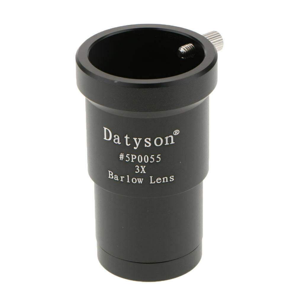 1.25inch/31.7mm 3X Magnification Metal Barlow Lens for Telescope Eyepiece