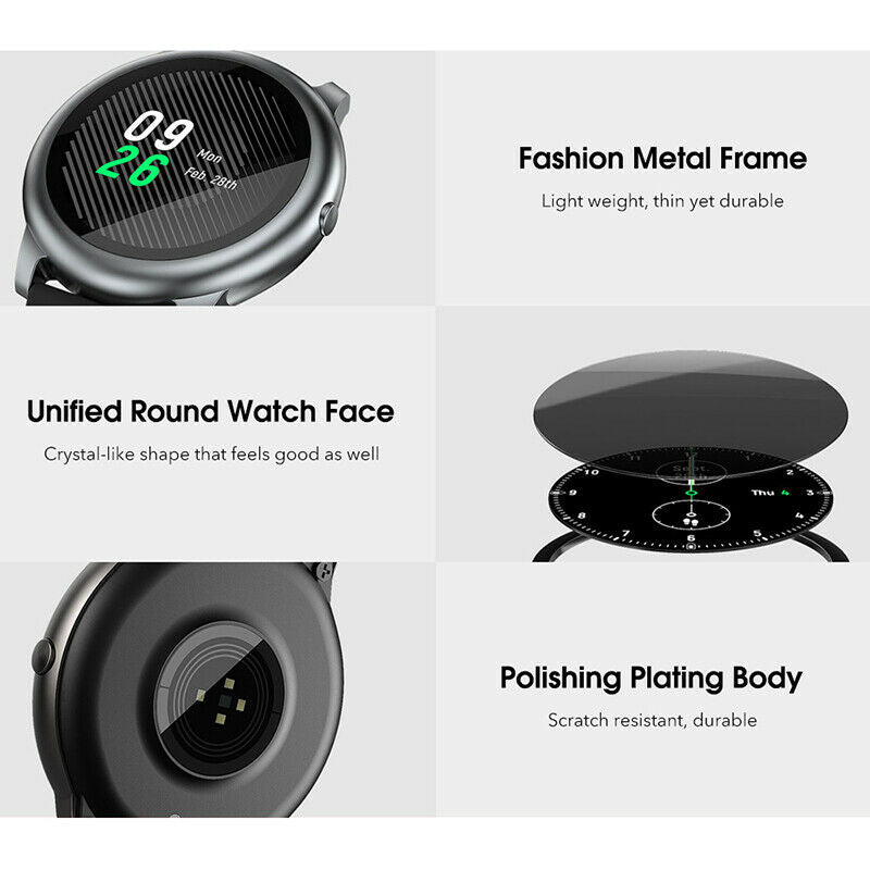 Haylou Solar Smart Watch Sport Metal Heart Rate Sleep Monitor IP68 Waterproof
