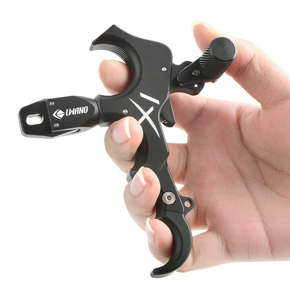 Compound Bow Release Aids 3 4 Finger Thumb Trigger Caliper Archery Hunting Grip