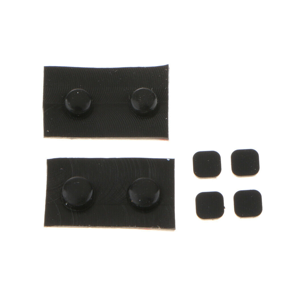 8 Pcs Rubber Feet Screw Plug Replacement for Nintendo 3DS XL Black ,