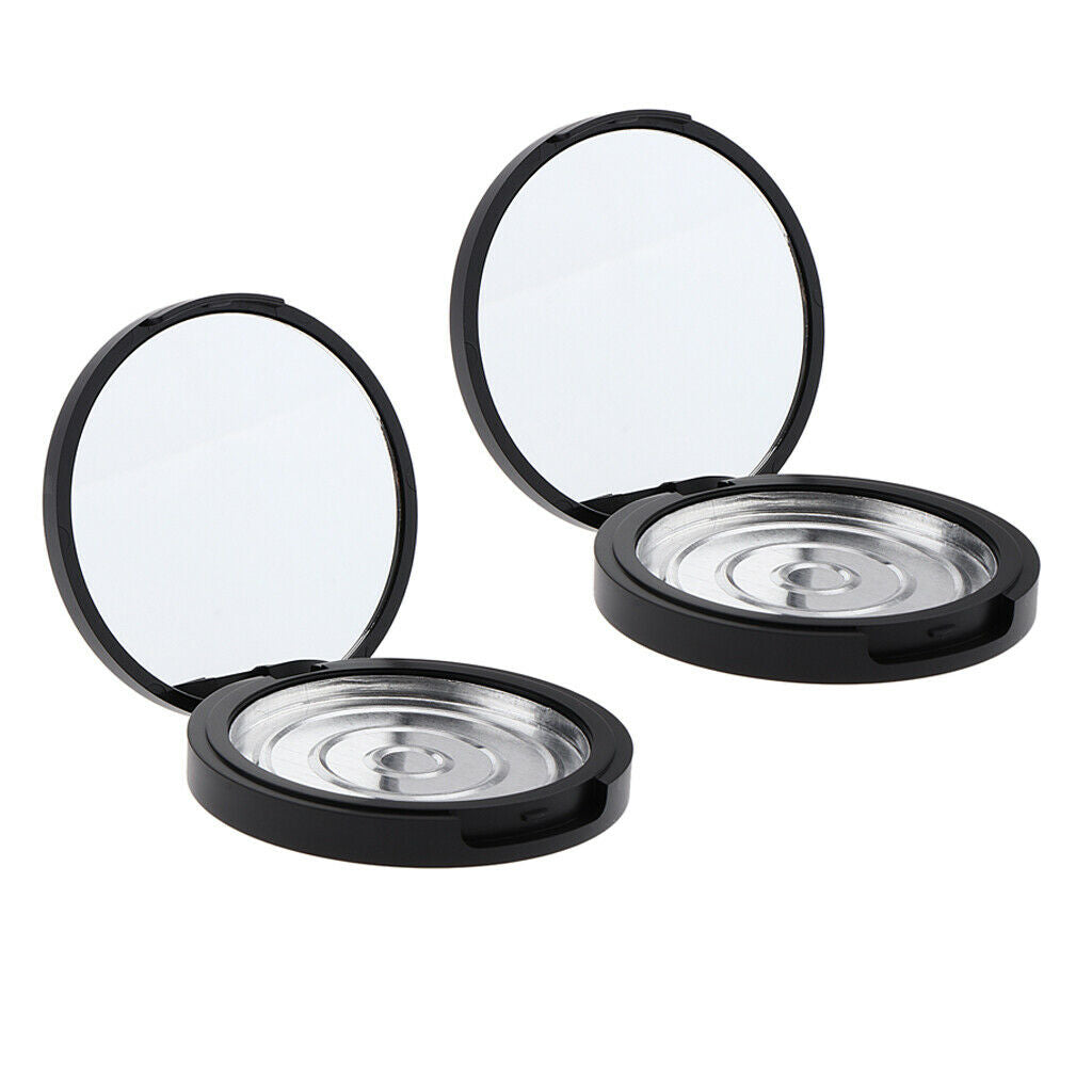 2X Empty Powder Cases Face Powder Blusher Makeup Cosmetics Jars Containers