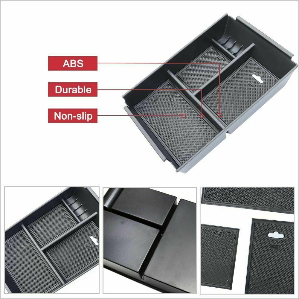 For Ford F-150 2009-2022 Car Auto Center Console Armrest Storage Box Tray