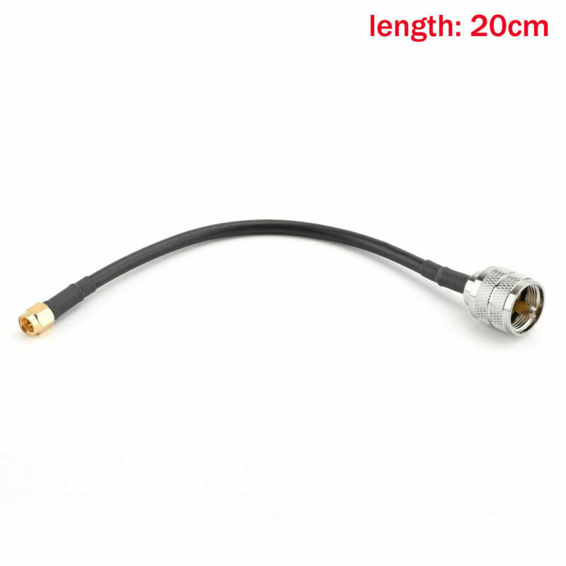 10xPL259 SMA Male to UHF Male RF Straight Pigtail Jumper RG58 Coax Cable 20cm
