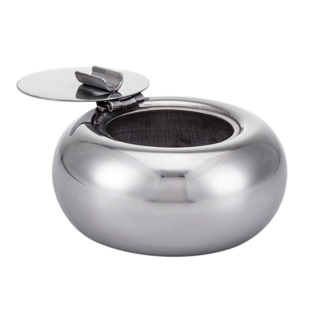 Round Modern Cigarette Ashtray with Lid Cigaret Ash Tray Smoking Accessories