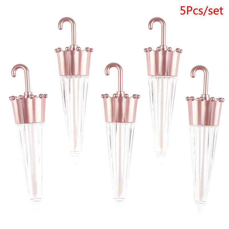 5Pcs 5.5ML Umbrella Lip Gloss Tube DIY Containers Bottle Empty Cosmetic Tuy3 FG