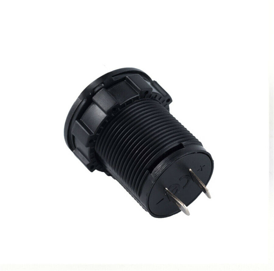 LED Panel Digital Voltage Meter Low Voltage Alarm For Motorbike Car Boat 12V-24V