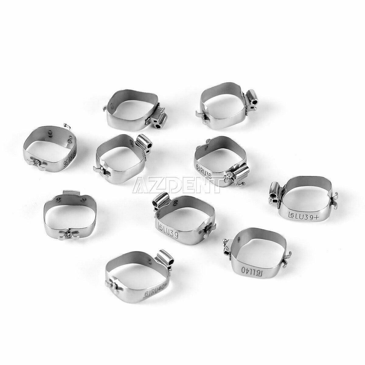 Dental Ortho1st Molar Bands Double Buccal Tubes 1st Molar U2L1 Non-Conv Roth.022