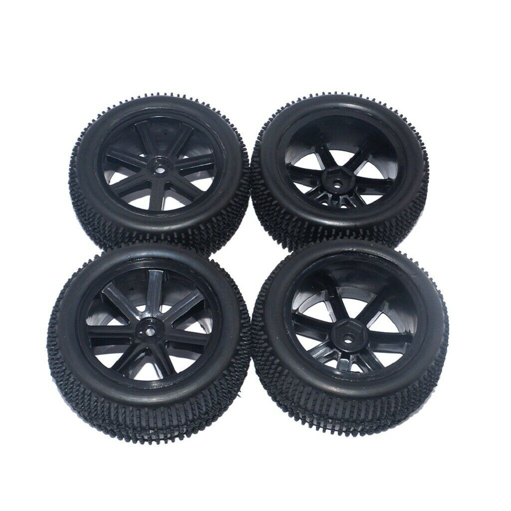 4 Pieces RC Buggy Wheels & Tyres 1/10 Scale  Car for HSP HPI