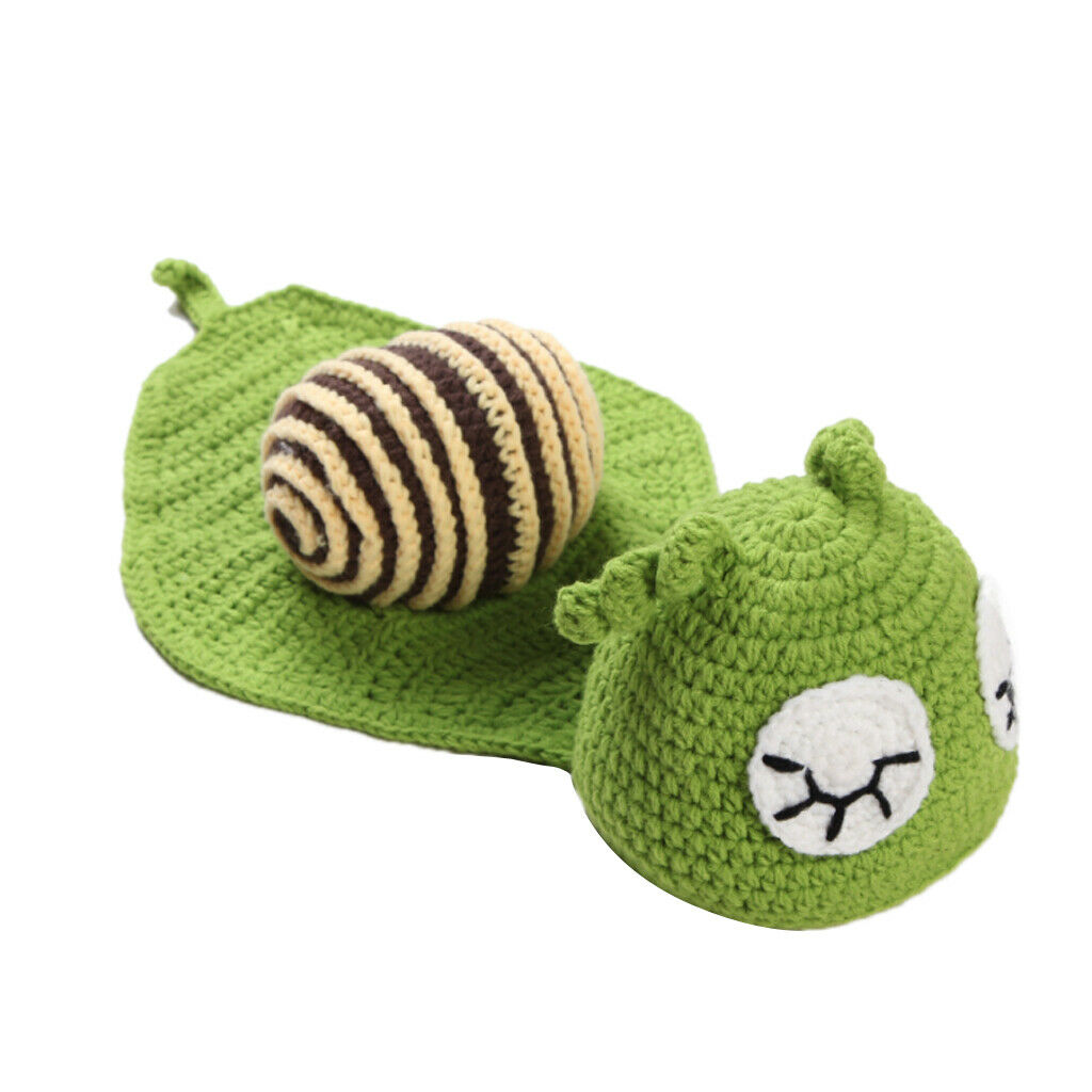 2 Pieces Costume Crochet Outfits Photo Clothing Baby Girls Boys Cute Photograph