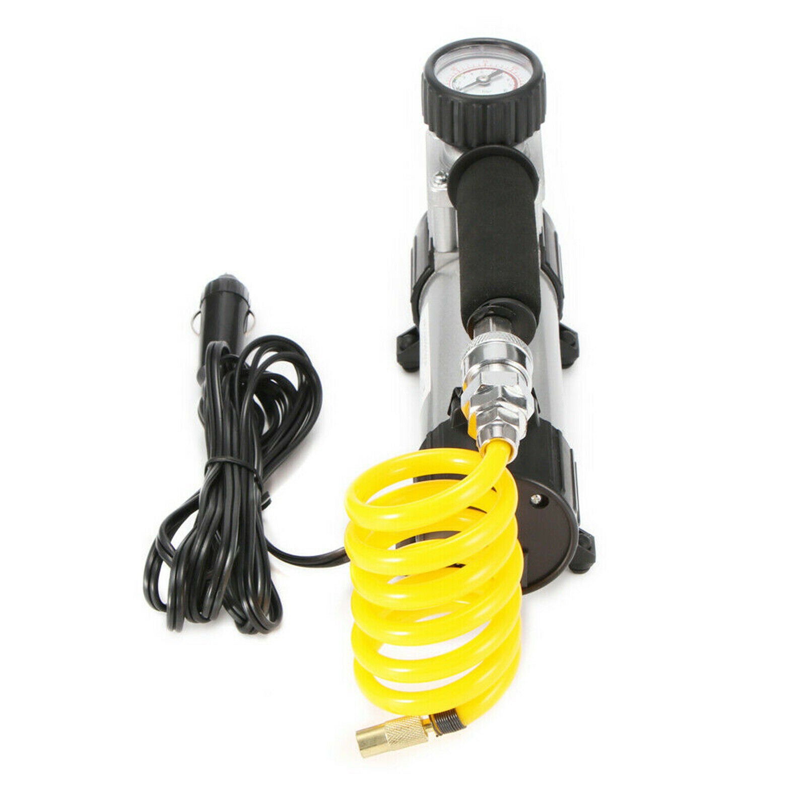 Compact Auto Car Tyre Air Compressor Pump 12V DC Bicycle Inflator Carry Case
