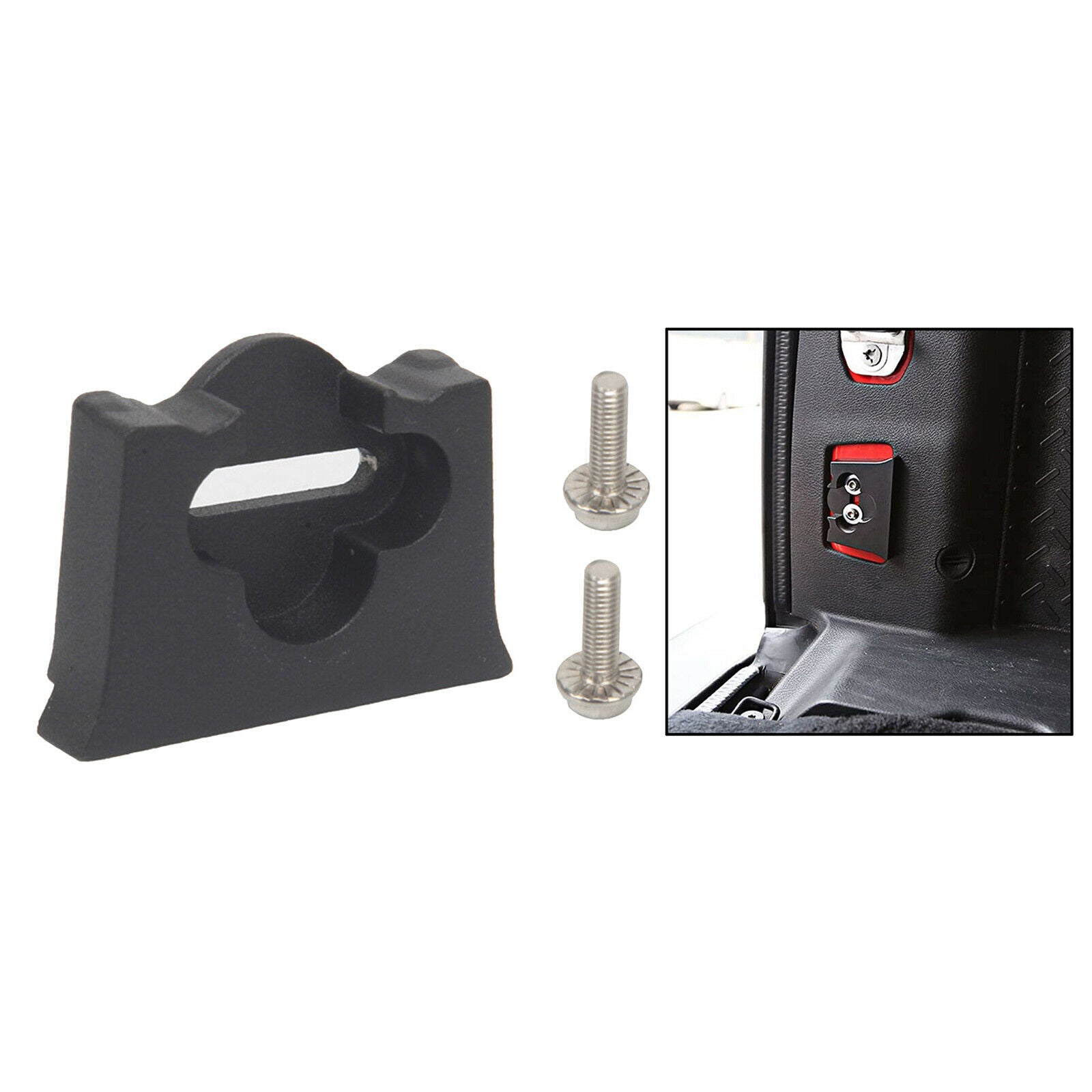 Tailgate Latch Bumper Actuator Limit Block for Jeep Wrangler 2007-2017 Black