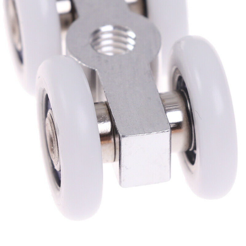 1Pair Sliding Door Rollers 4 Wheels Hanging Home Door Accessories Hardware F LQ