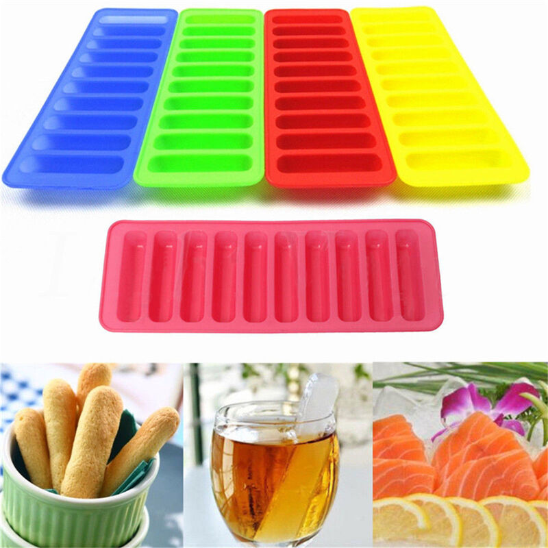 Silikonzylinder Eiswürfelschale Gefrierform Pudding Jelly Schokoladenfor.l8