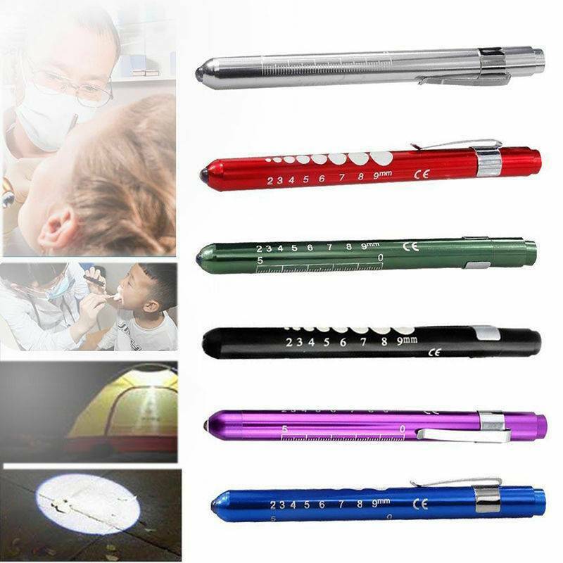Mini First Aid LED Pen Light Flashlight Torch Doctor Nurse EMT Emergency Tool ~