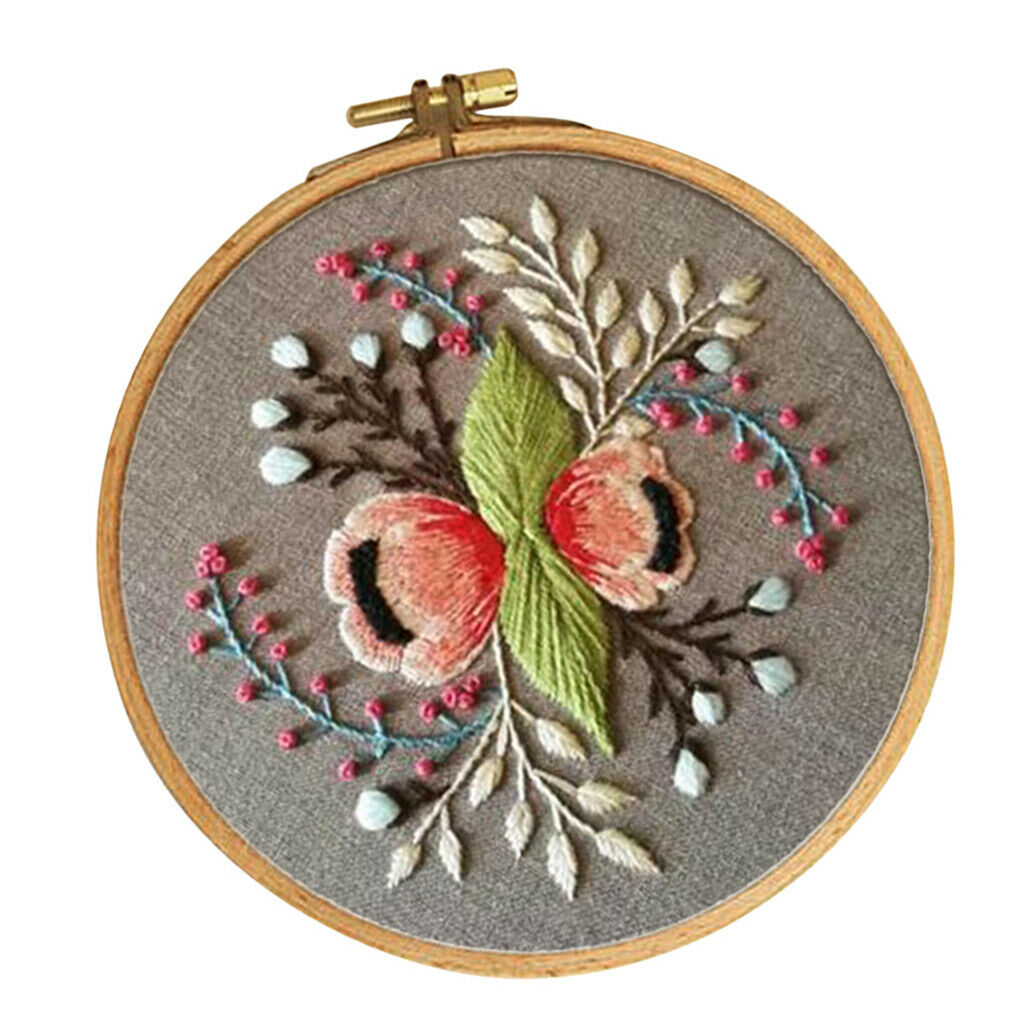 Accurate Floral Pattern Hand Cross Stitch Sewing Embroidery Kit for Adults