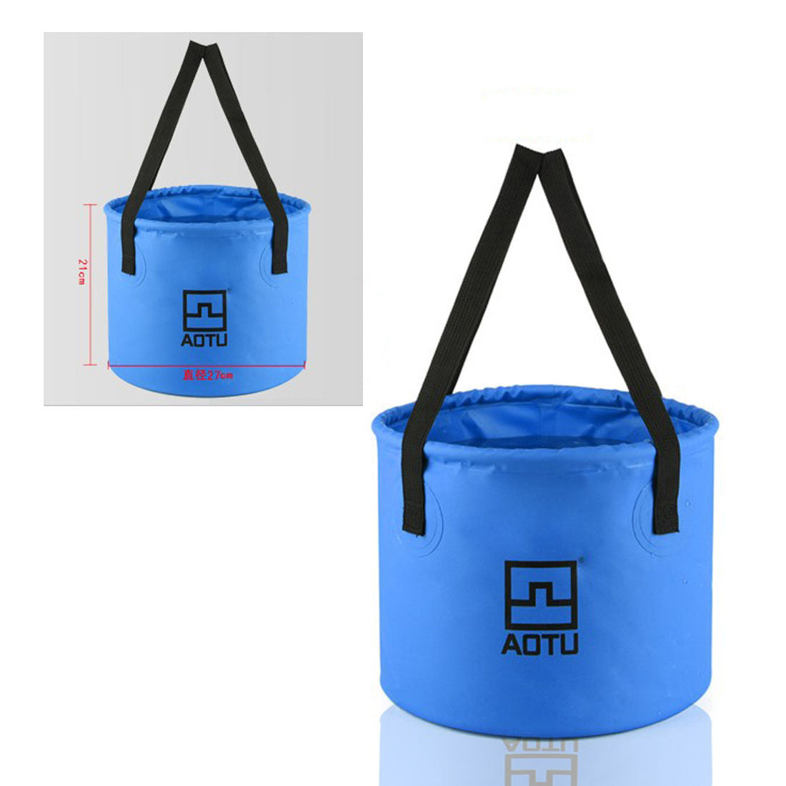 Outdoor Folding Water Bucket Hydration Bag 12L Camping Hiking Washbasin Bucket