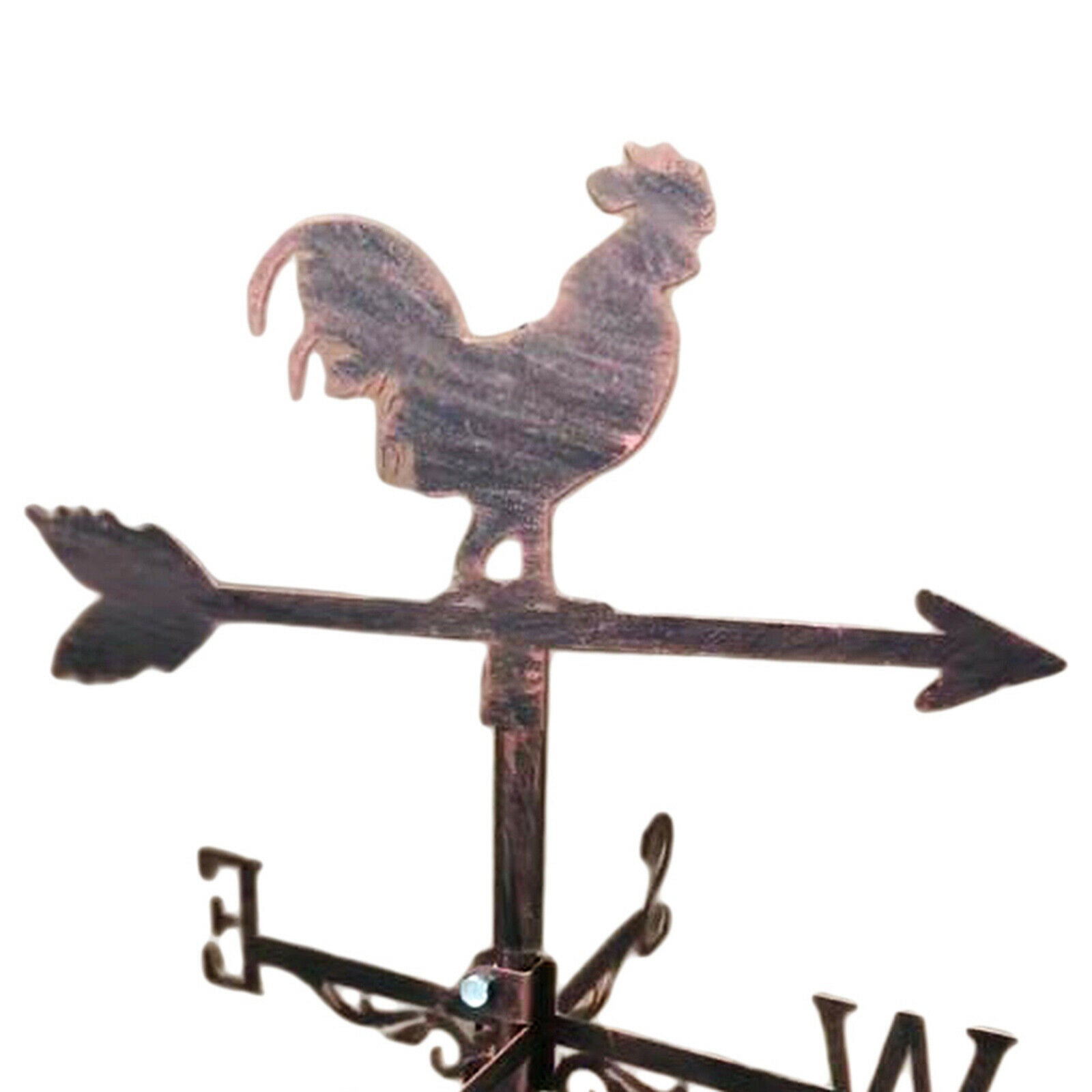 Stainless Iron Rooster Weathervane Weather Vane Yard Garden Farm Ornament
