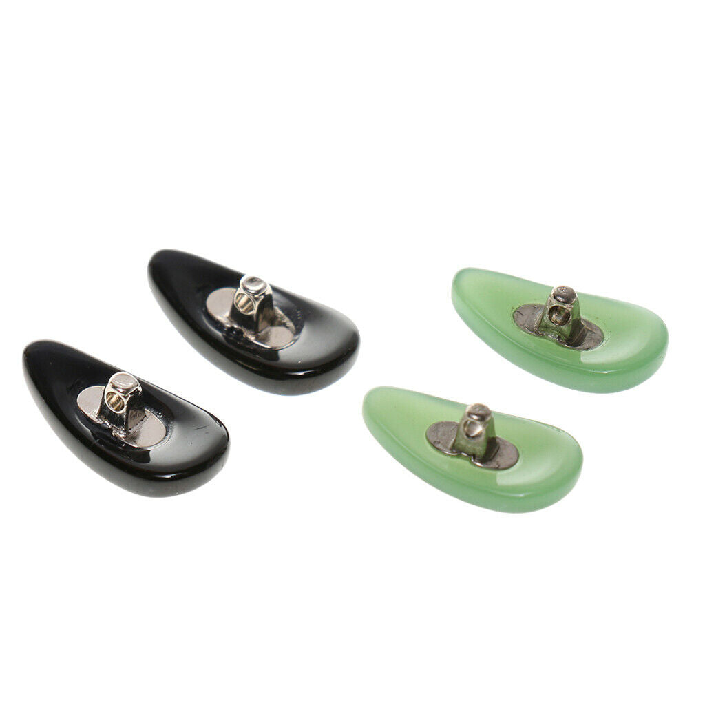2 Pairs Eyeglass Spectacle Sunglasses Eyewear Jade Nose Pads for Vision Care