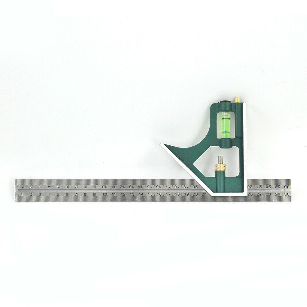 45 / 90 Degree Combination Square Angle Ruler Protractor Measuring Tools @