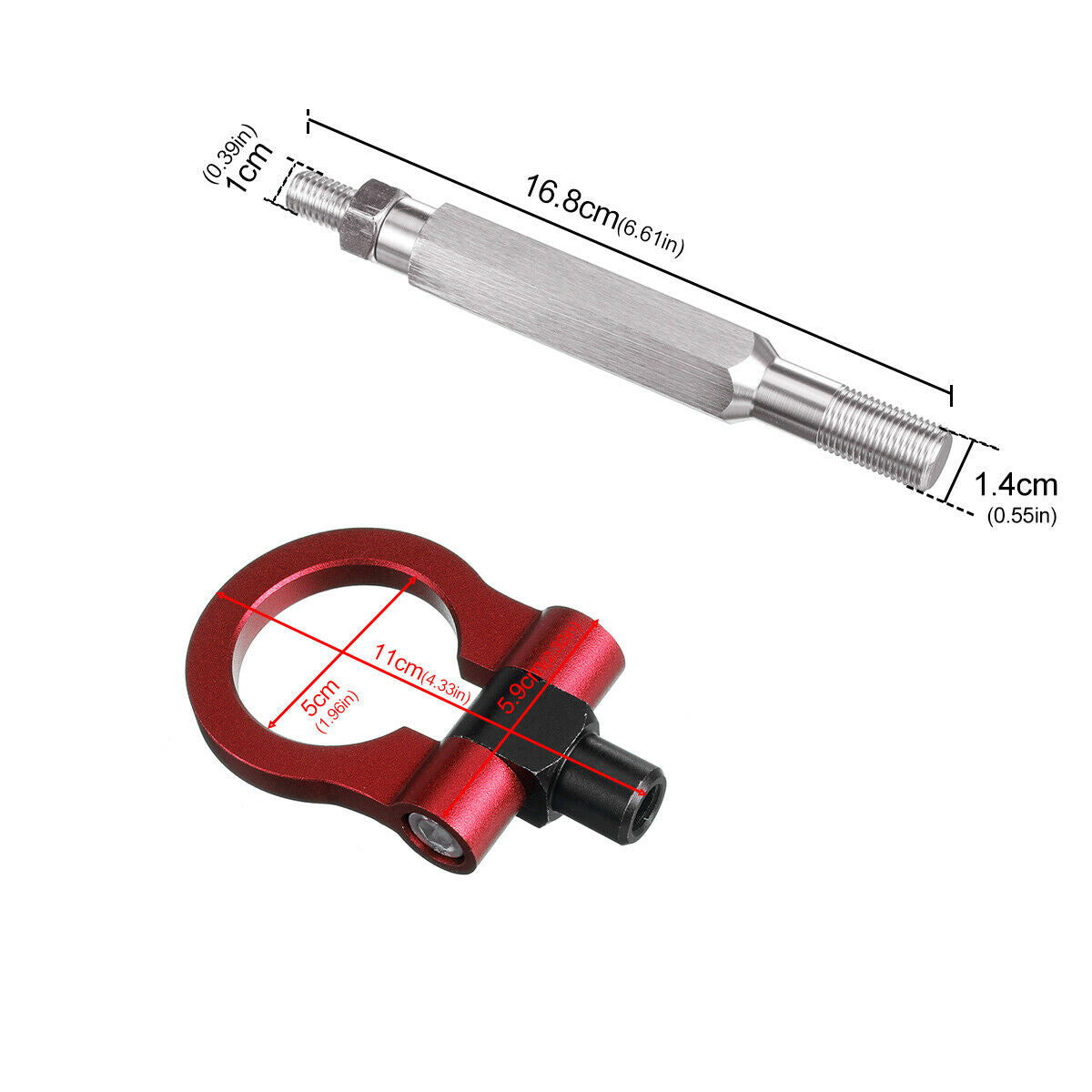 3 Color Track Racing Style CNC Aluminum Tow Hook For Subaru WRX For Toyot â—