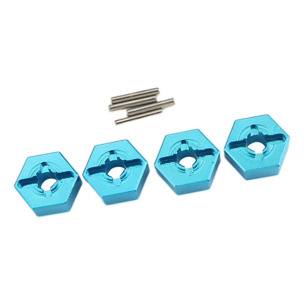 Metal Wheel Hub Hex Adapter 12mm For Wltoys 144001 RC Car Upgrade Blue