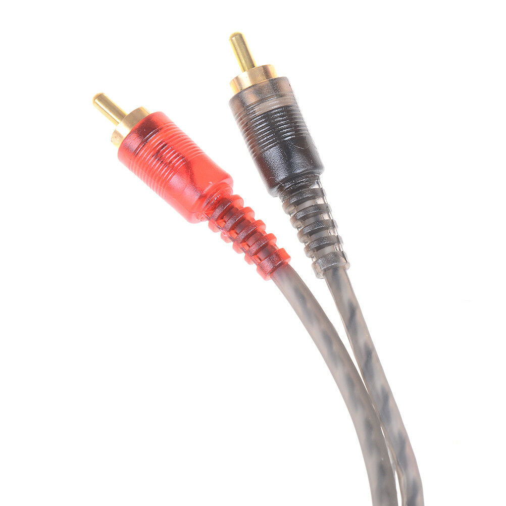Car audio 1RCA female to 2RCA male Y splitter cable converter cord.adapte.l8