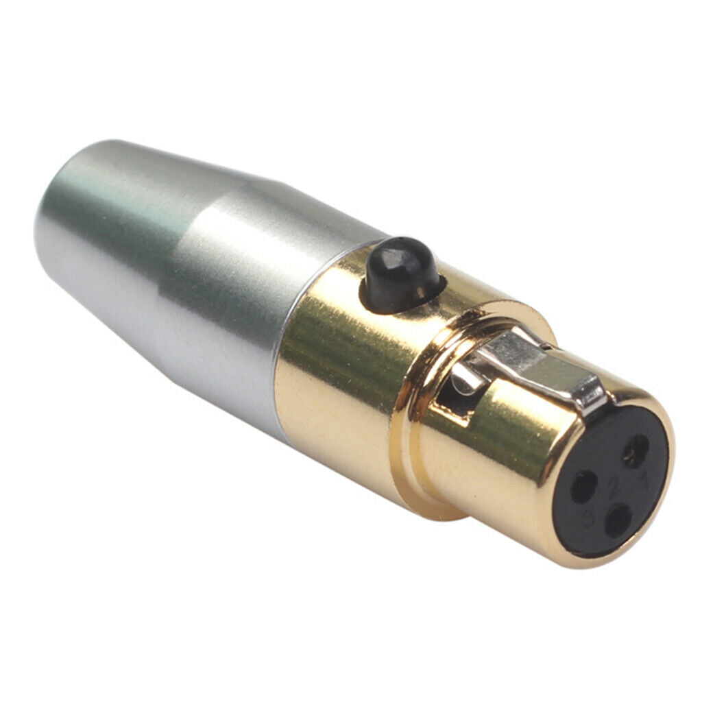 2x XLR Male Female 3Pin Audio Soldering Plug Pure Copper Shell Mic Cable