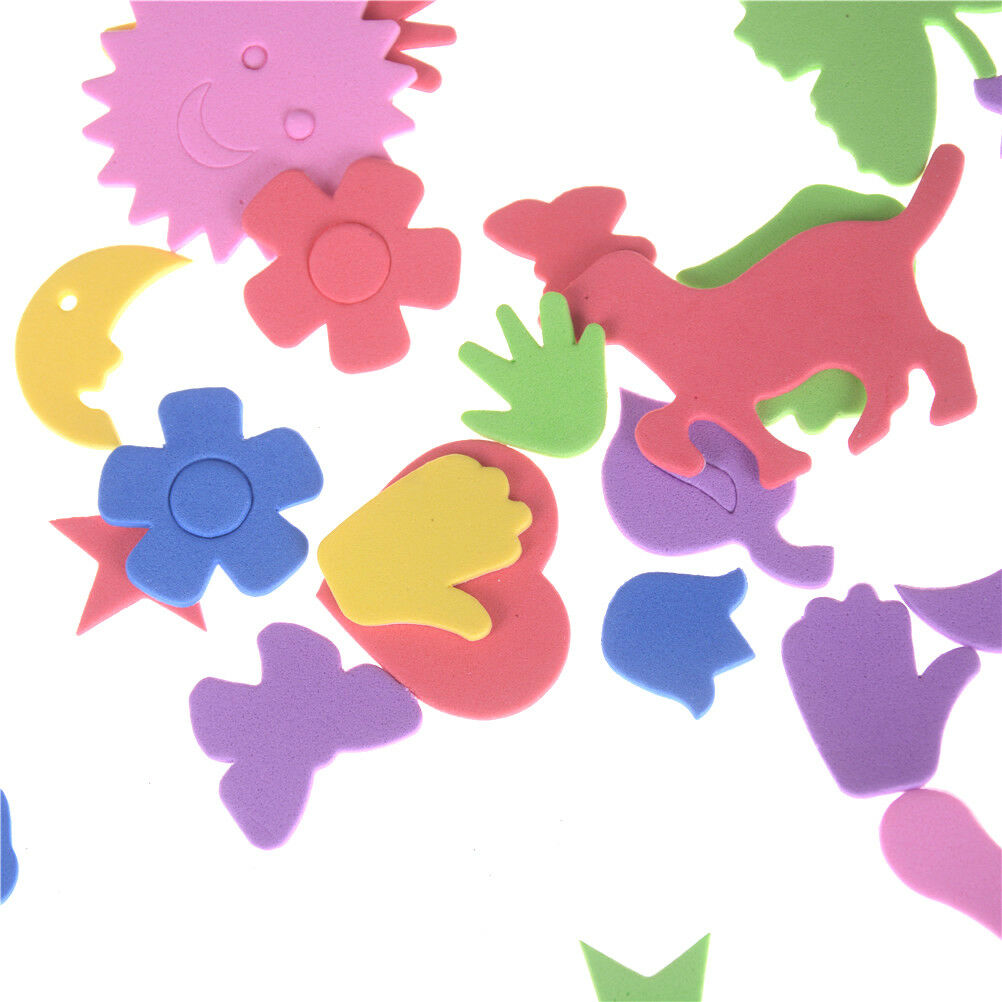 110Pcs Mixed Animal All Shape Foam Stickers KindergartenRRF_DD