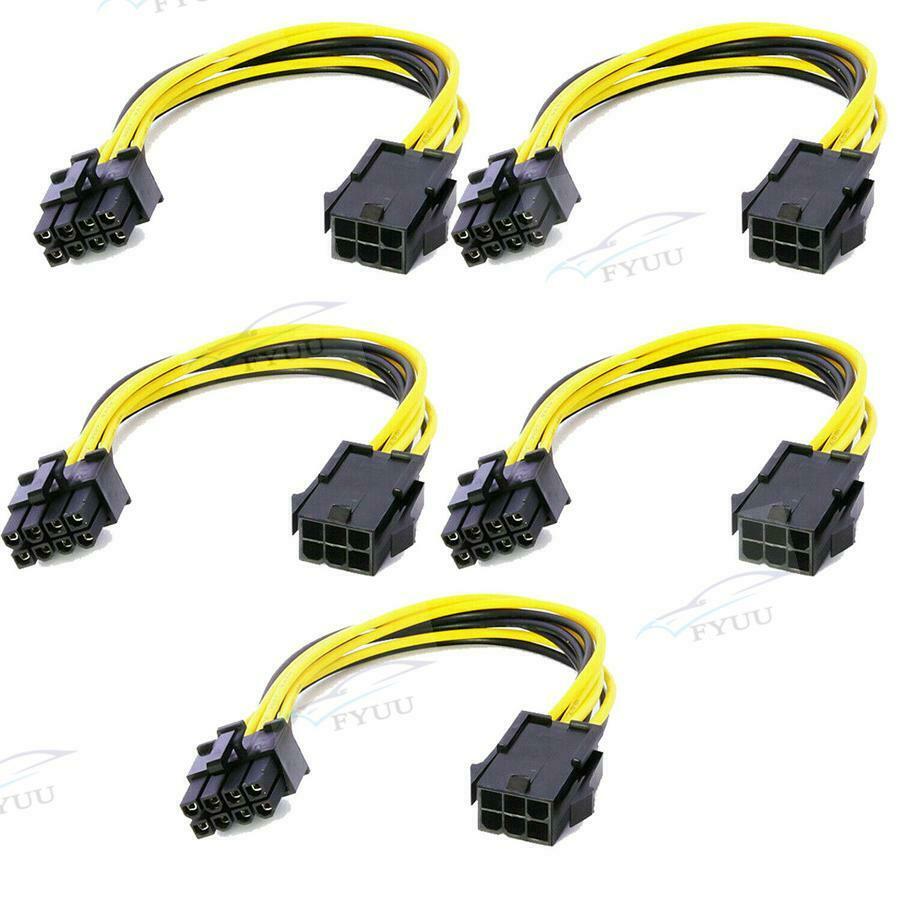 10 PCS 6-pin to 8-pin PCI Express Power Cable for Video Card PCIE PCI-E