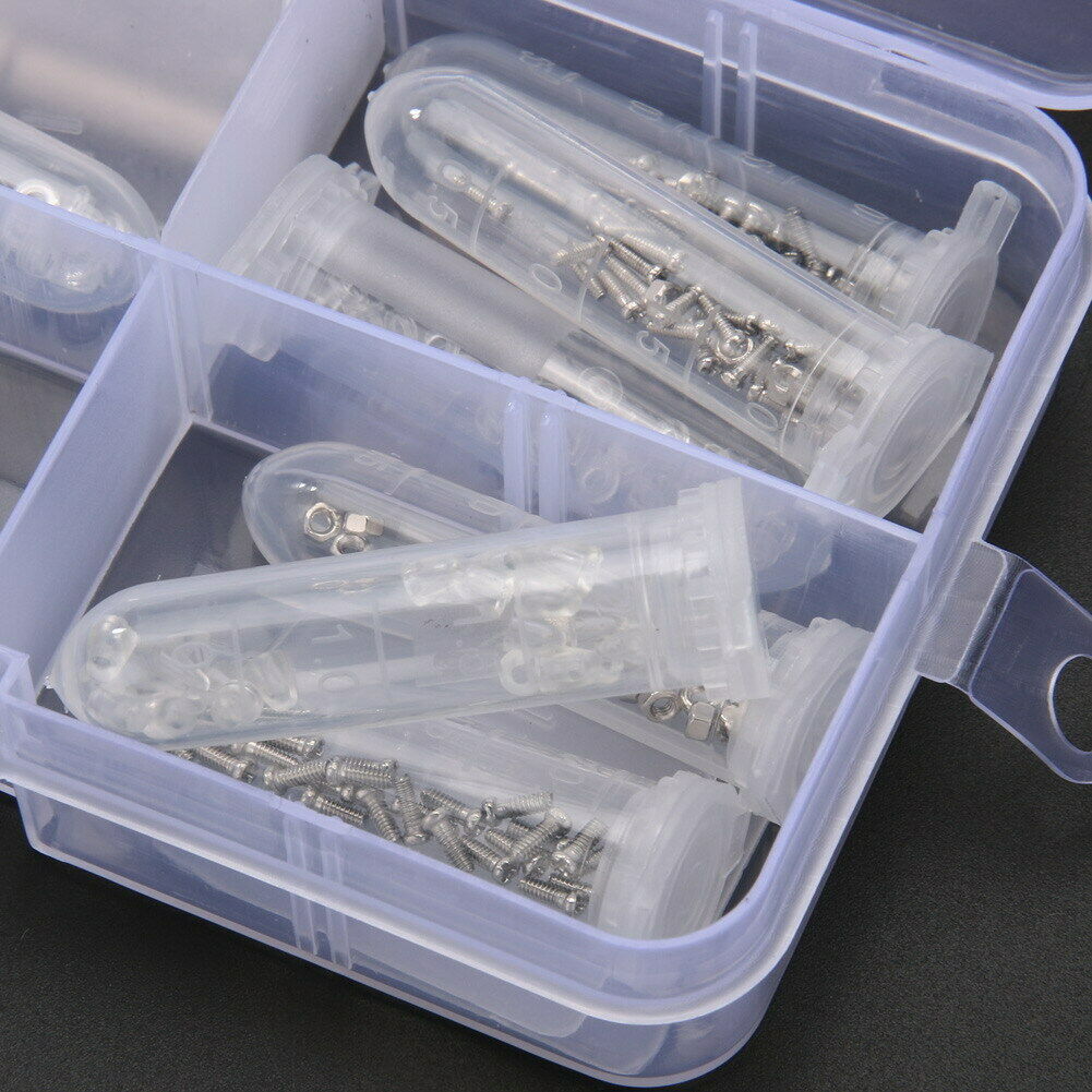 Eyeglass Sun Glasses Screw Nut Nose Pad Optical Repair Tool Assorted Kit @
