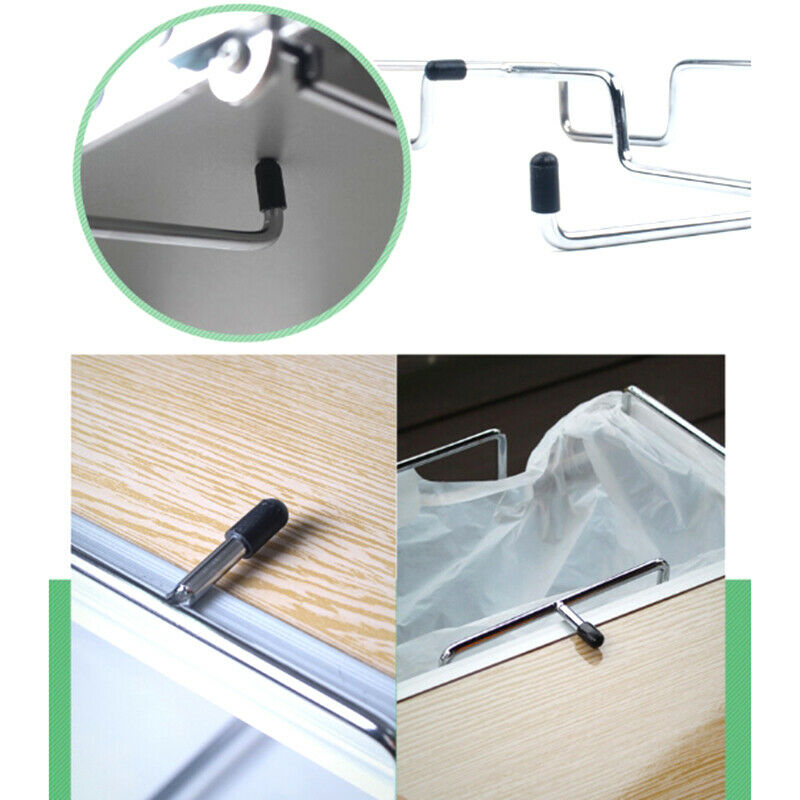 Door Garbage Trash Bag Towel Can Rack Holder Kitchen Tool BBQ Camping Outdoor SJ