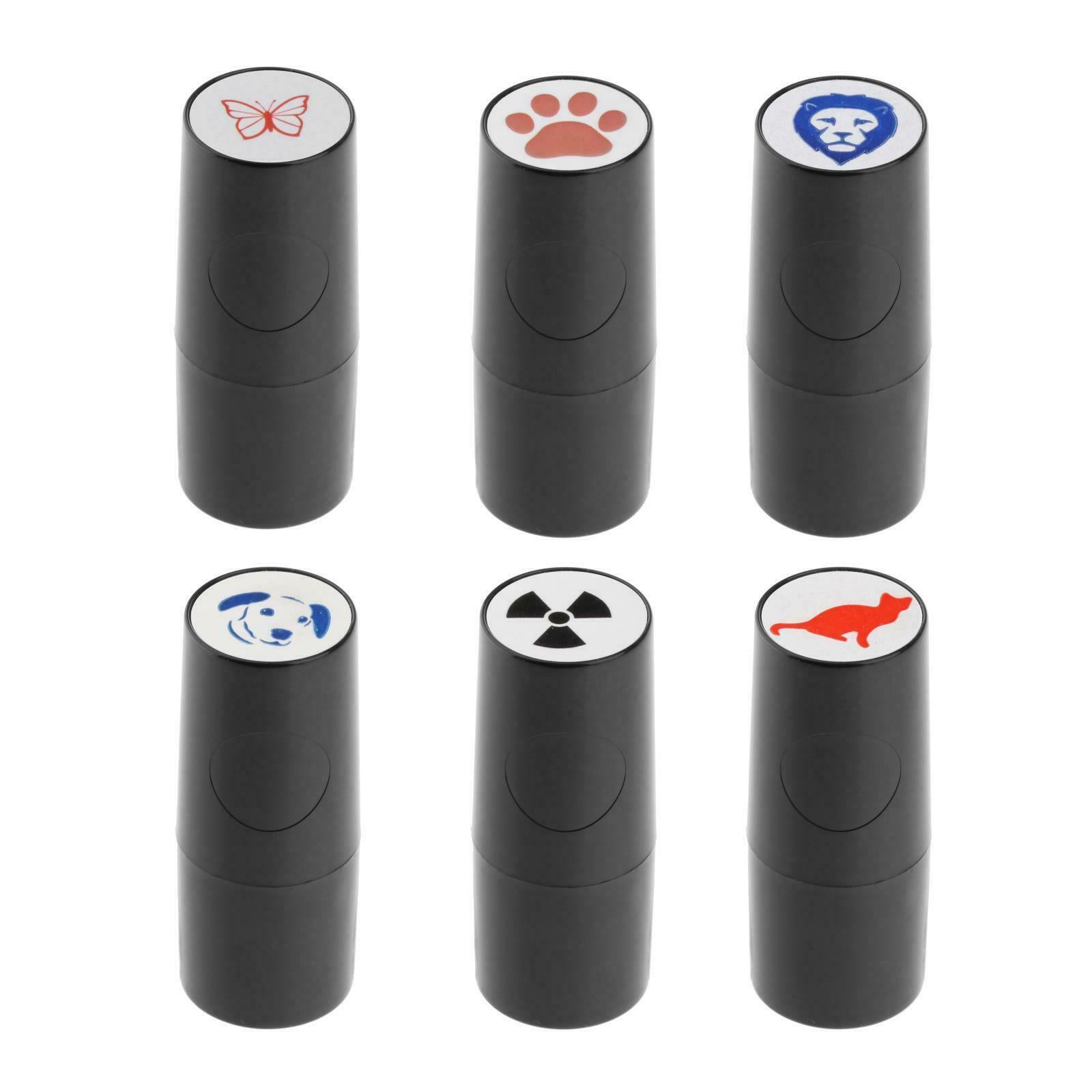 6pcs Golf Ball Stamper Quick Drying Plastic Golf Accessories Waterproof