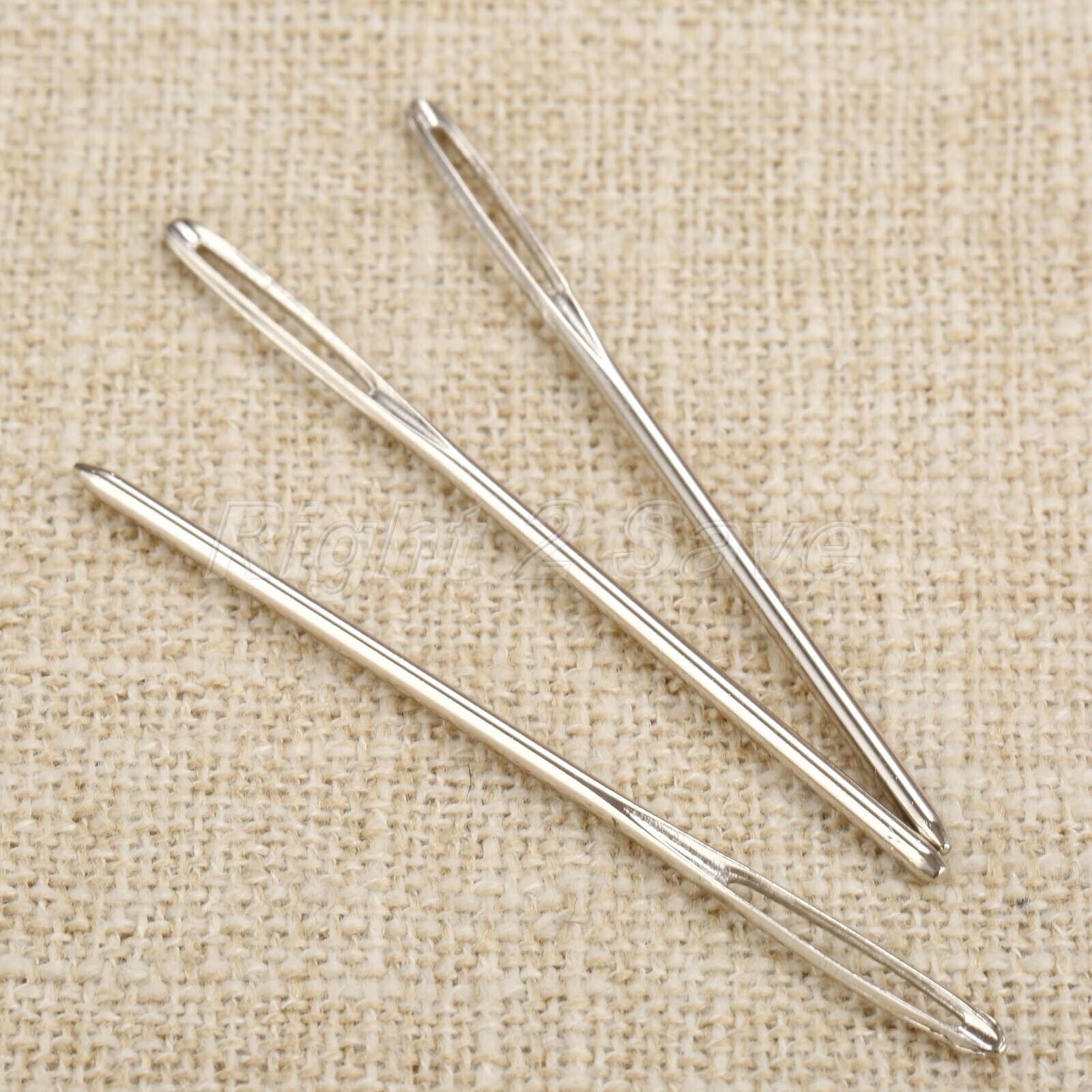9pcs Large-eye Stainless Steel Sewing Cross Stitch Blunt Needles 3 Size +Bottle