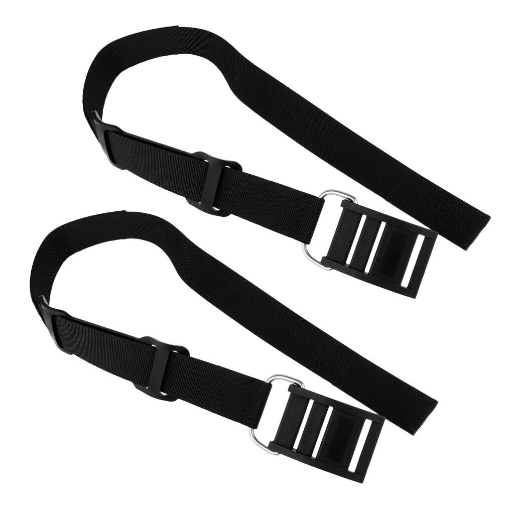 2 Count Replacement Scuba Diving Cylinder Tank Band Belt Webbing with Buckle