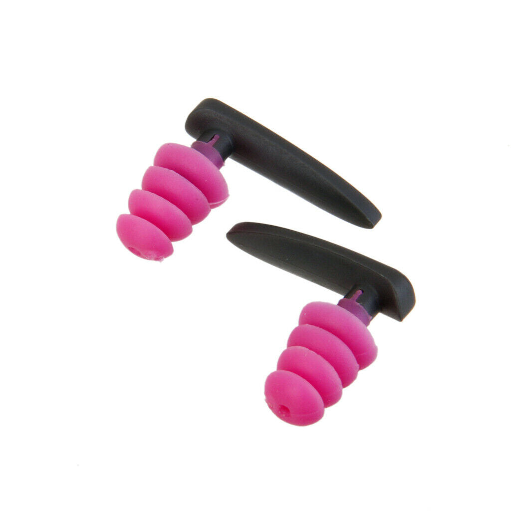 Swimming Surfing Ear Plug Earplug Water Sports Ear Protectors Rose Red
