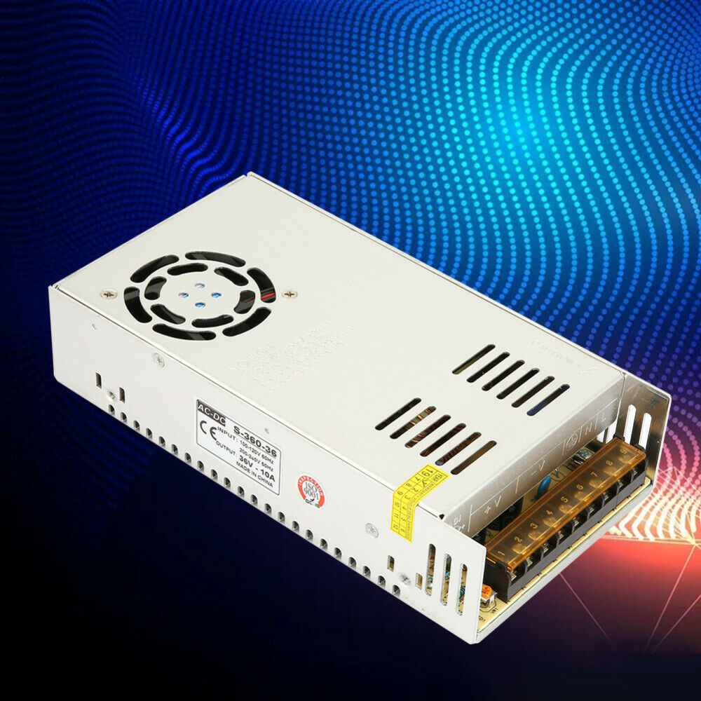 AC 36V/10A Strip Switching Power Supply Driver Adapter LED Voltage Converter