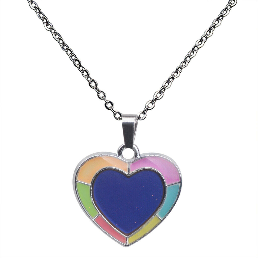 Color-changing Mood Necklace Women Lady Jewelry Wife Lover Valentines's Gift