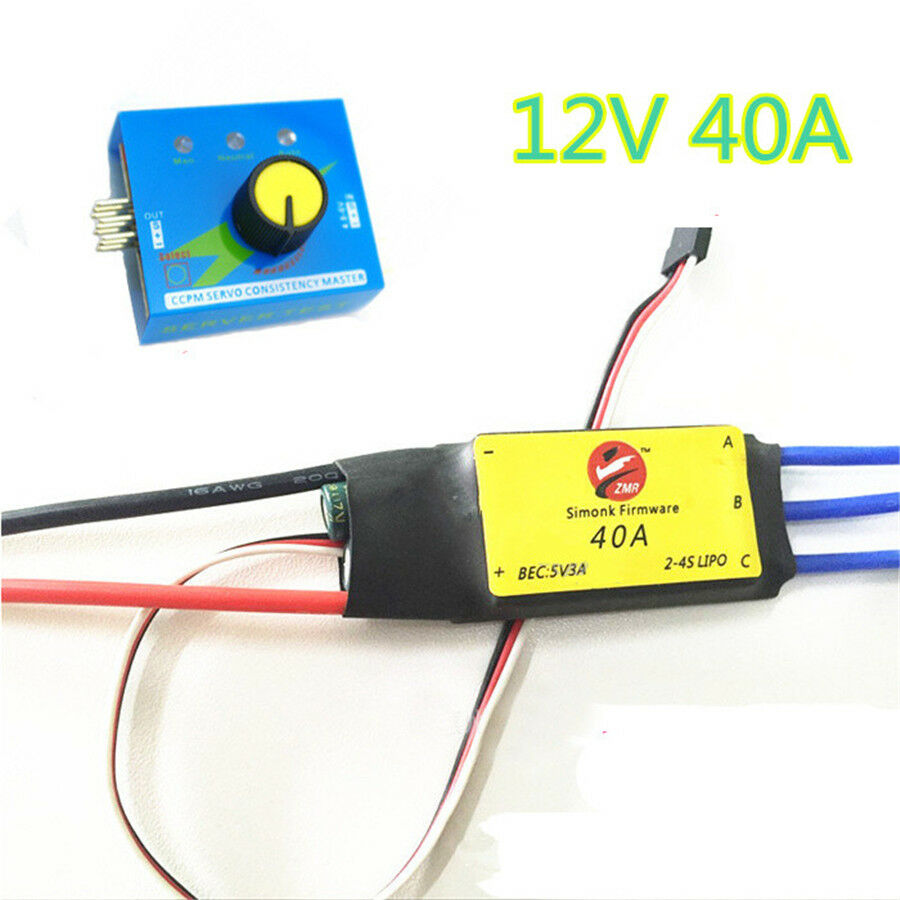 12V 40A ESC Drive Controller 480W for Car Turbine Power Booster Turbo Charger