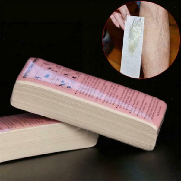100pcs   Non - woven   Hair   Removal   Paper   Strips   for   Wax   Epilation