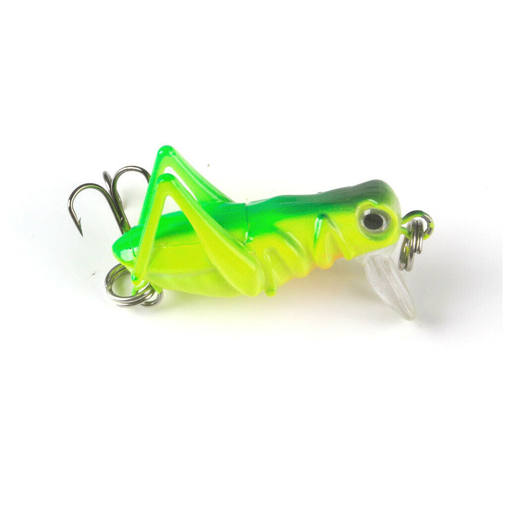 5Pcs/Lot Fishing Lure Artificial Locust Grasshopper Lures + Minnow Hard Bait
